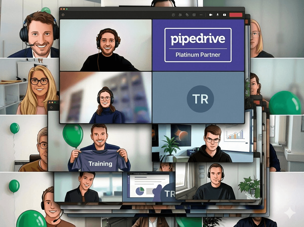 Live Remote-Schulung mit Pipedrive – echte Kunden im Training