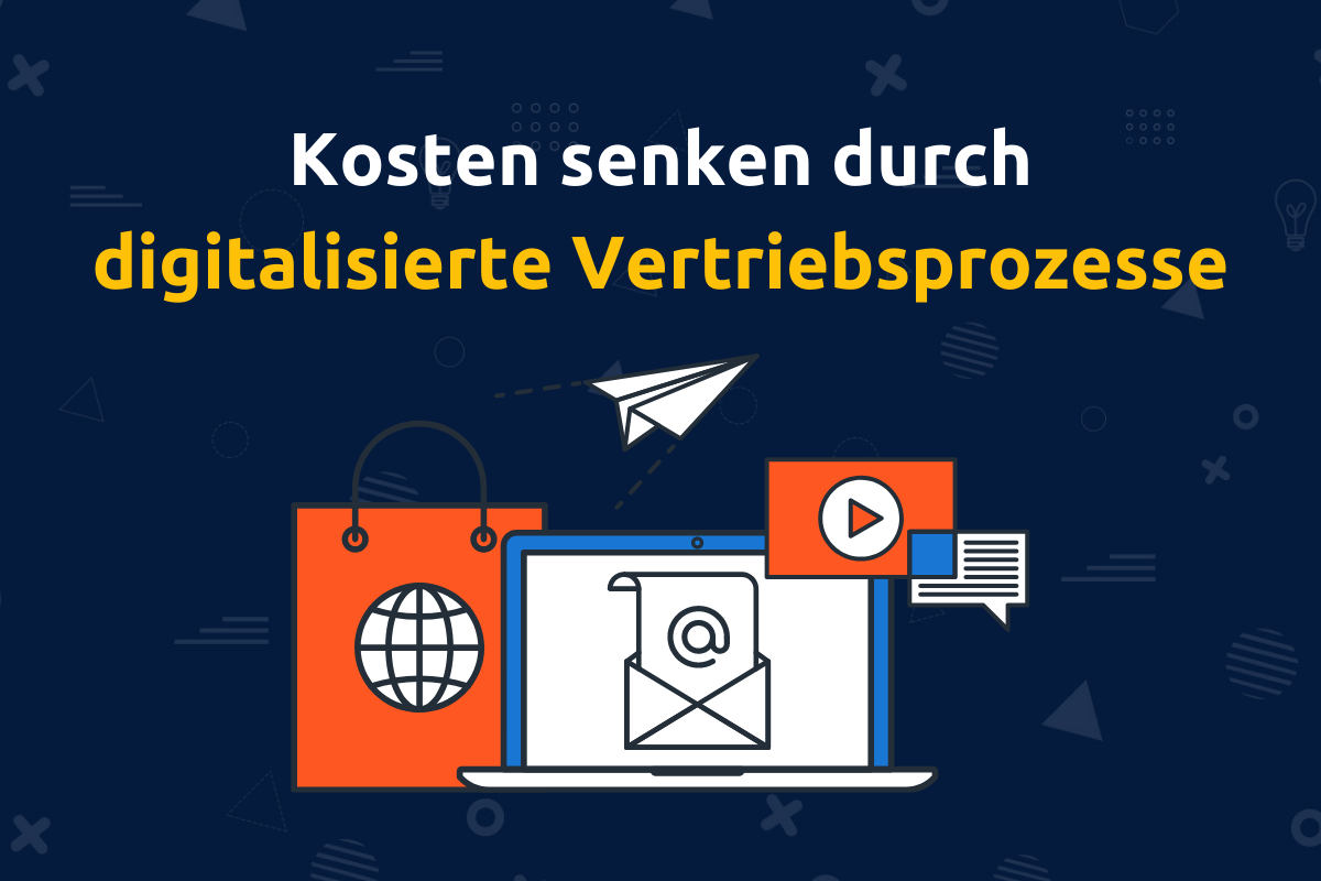 Online-Vertriebsberatung - Titelbild zum Blogbeitrag: Kosten senken durch Digitalisierung